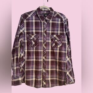 INC✨Men’s Plaid Snap Shirt✨XL✨NWT✨Hipster Western Vibe!!